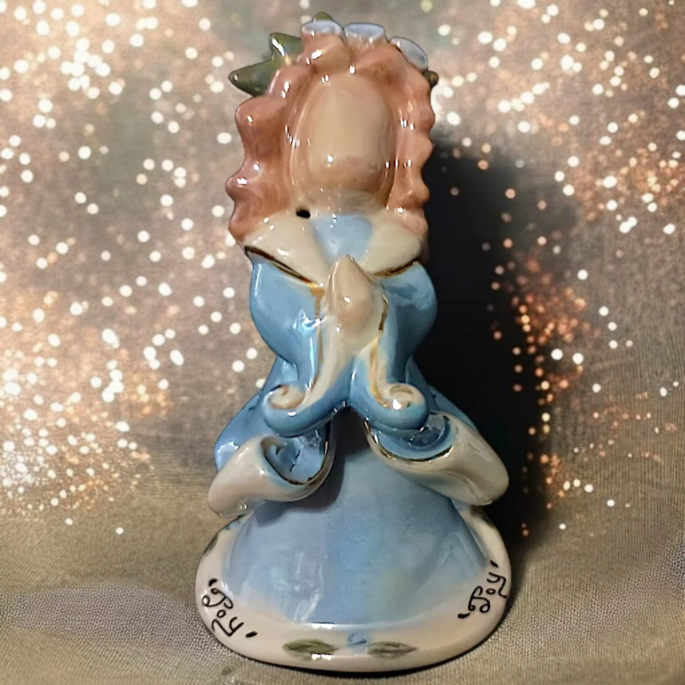 Blue Sky Clayworks Angel Ornament Joy‎ Heather Goldminc Christmas Blue Ceramic